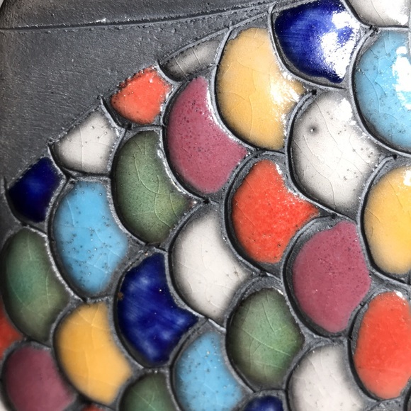 Xochiquetzal Stoneware Ceramic Mexico Fish Figure - Picture 9 of 13